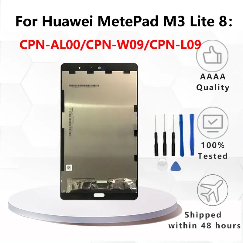 New 8.0” LCD For Huawei Mediapad M3 Lite 8 8.0 LCD CPN-W09 CPN-AL00 CPN-L09 LCD Display Touch Screen Digitizer Assembly
New 8.0” LCD For Huawei Mediapad M3 Lite 8 8.0 LCD CPN-W09 CPN-AL00 CPN-L09 LCD Display Touch Screen Digitizer Assembly