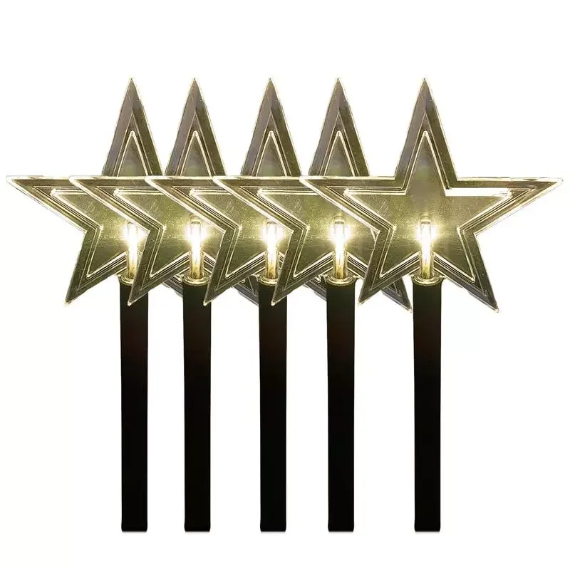 NEW2023 Outdoor Solar Christmas Lights 5pcs Christmas Star Snowflake Garden Lights With Stakes Waterproof Pathway Stake Lights C
NEW2023 Outdoor Solar Christmas Lights 5pcs Christmas Star Snowflake Garden Lights With Stakes Waterproof Pathway Stake Lights C