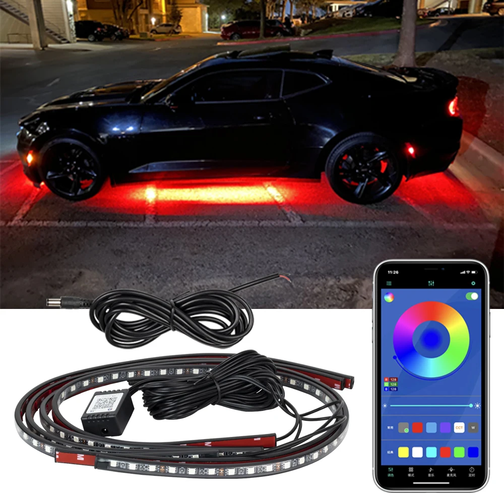 Car Charssis Flexible LED Strip Light LED Underbody Remote /APP Control RGB Neon Lights Ambient Atmosphere Auto Decorative Lamp
Car Charssis Flexible LED Strip Light LED Underbody Remote /APP Control RGB Neon Lights Ambient Atmosphere Auto Decorative Lamp