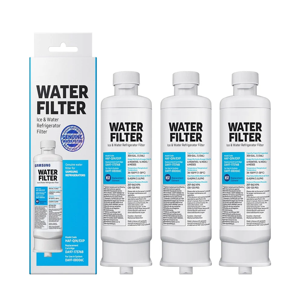 DA97-17376B 3 pcs/Pack For Samsung Refrigerator Filter HAF-QIN, HAF-QIN/EXP Fridge Water Filter Replacement
DA97-17376B 3 pcs/Pack For Samsung Refrigerator Filter HAF-QIN, HAF-QIN/EXP Fridge Water Filter Replacement