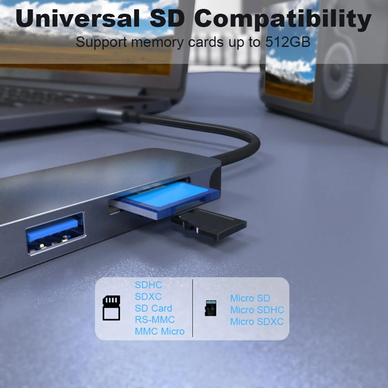 USB C Docking Station Compact Docking Adapter 5 in 1 with 4K HDMI Adapter 4K@30Hz HDMI Port USB Hub USB C to HDMI Adapter
USB C Docking Station Compact Docking Adapter 5 in 1 with 4K HDMI Adapter 4K@30Hz HDMI Port USB Hub USB C to HDMI Adapter