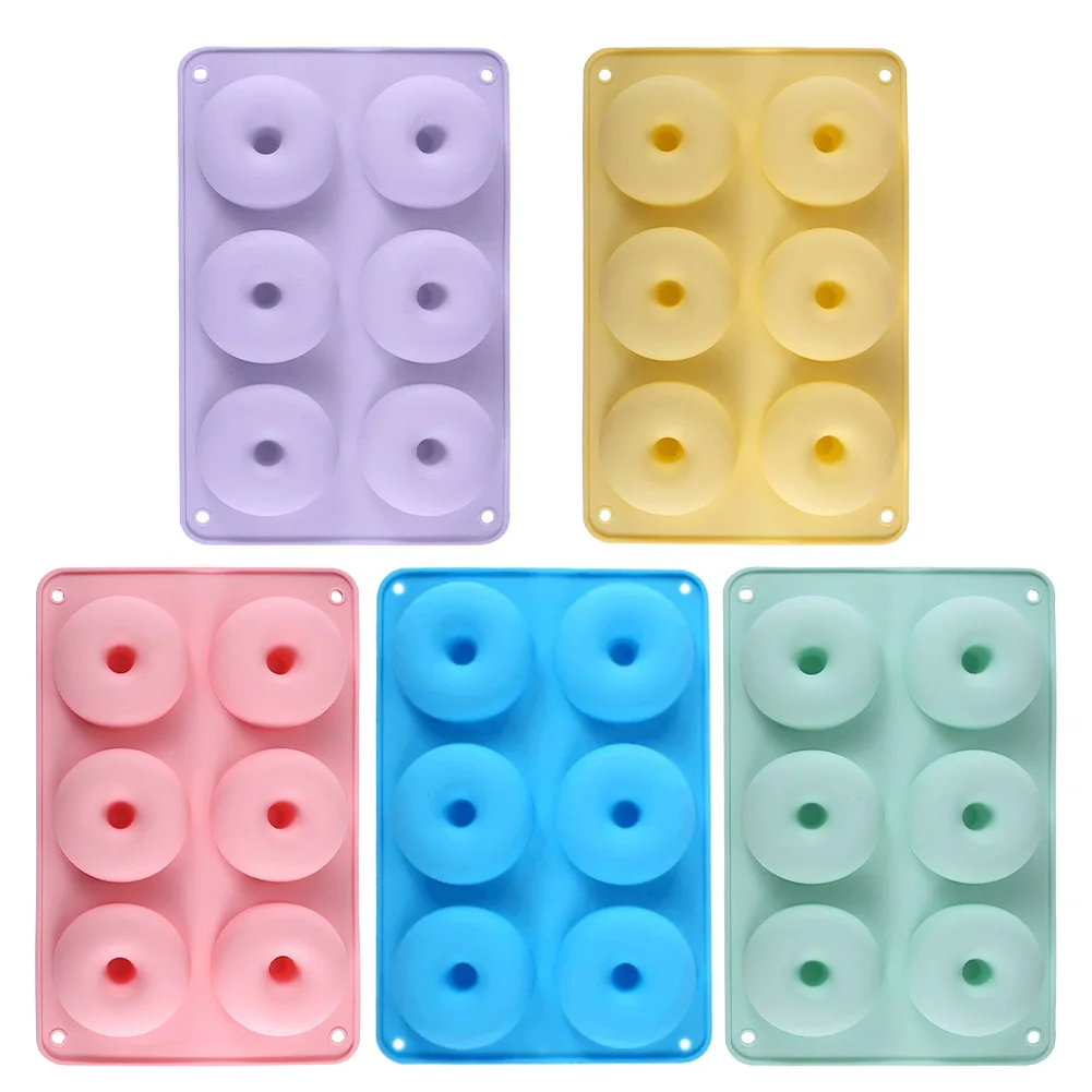 6 Donut Cake Silicone Molds Kitchen Baking Cookie Mold High Temperature Resistant Baking Tray Donut Making Mold Cake Accessories
6 Donut Cake Silicone Molds Kitchen Baking Cookie Mold High Temperature Resistant Baking Tray Donut Making Mold Cake Accessories