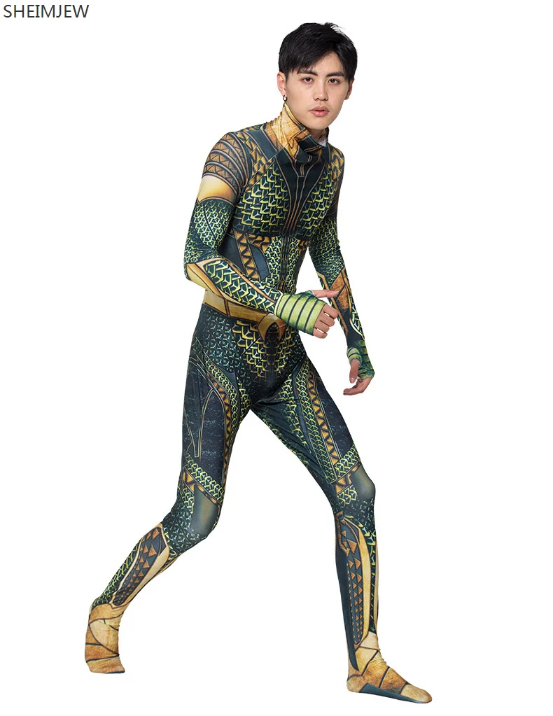Halloween Cosplay Costume Movie Comic 3D Flesh Gold Aquaman Cosplay Bodysuit One-piece Suit for Adult
Halloween Cosplay Costume Movie Comic 3D Flesh Gold Aquaman Cosplay Bodysuit One-piece Suit for Adult