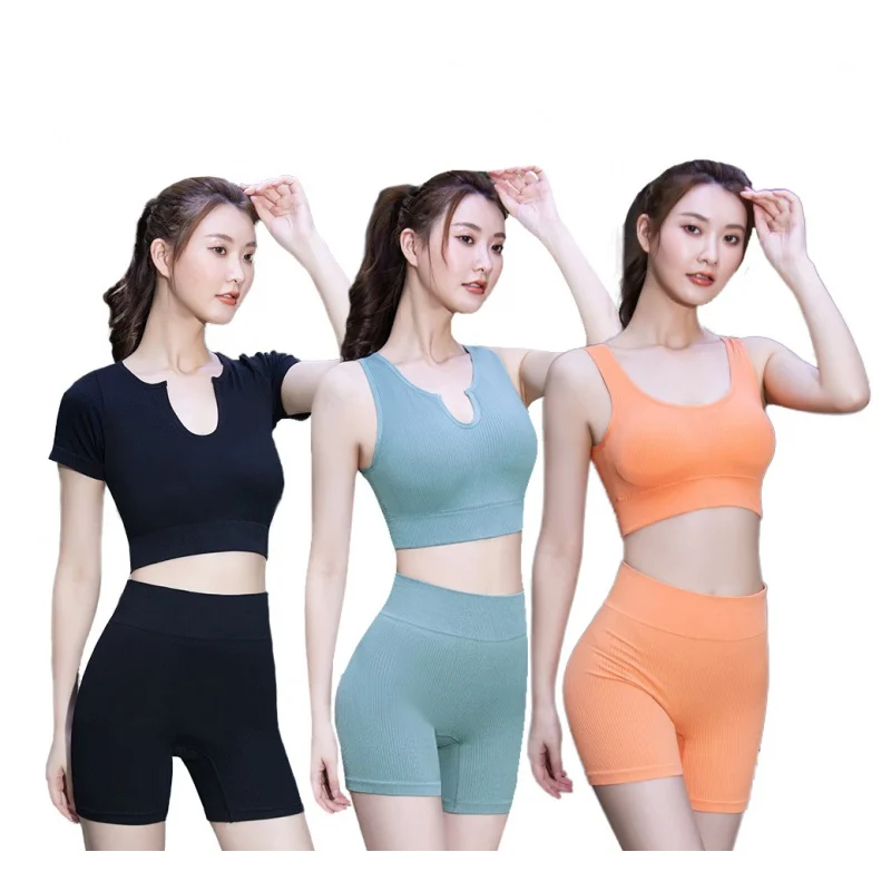 European and American Popular New Product Top Shorts Outdoor Running Vertical Stripes Women's Sports Fitness Clothes Yoga Clothe
European and American Popular New Product Top Shorts Outdoor Running Vertical Stripes Women's Sports Fitness Clothes Yoga Clothe