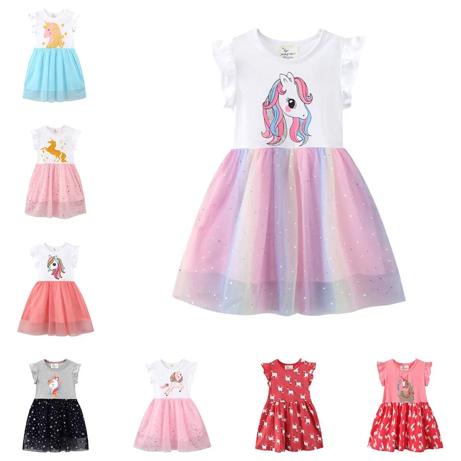 Summer Fashion Girl Baby Unicorn Princess Dress Kid Birthday Party Sweet Gown Children Tulle Floral Print Clothing 3-10Y
Summer Fashion Girl Baby Unicorn Princess Dress Kid Birthday Party Sweet Gown Children Tulle Floral Print Clothing 3-10Y