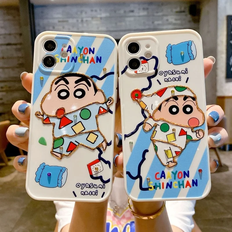 BANDAI Anime Cute Crayon Shin-chan Good Night Pattern Phone Case For iPhone11/12/13Promax/X/XR/ Soft Silicone Korean Style
BANDAI Anime Cute Crayon Shin-chan Good Night Pattern Phone Case For iPhone11/12/13Promax/X/XR/ Soft Silicone Korean Style