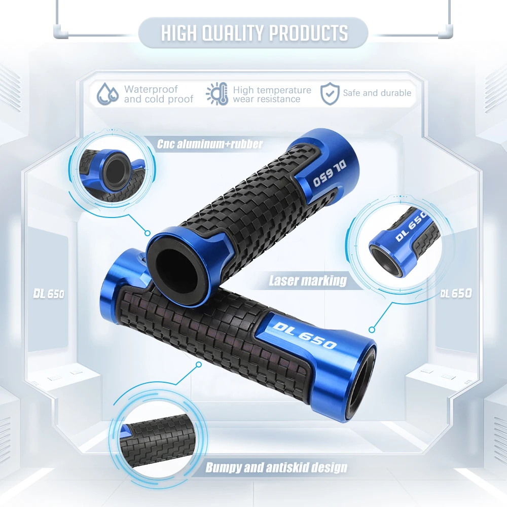 7/8"22mm Motorcycle Anti-Slip Handle Bar Handlebar Grips For SUZUKI V-STROM 650/XT VSTROM 650 DL650 2004-2022 2021 2019 2018
7/8"22mm Motorcycle Anti-Slip Handle Bar Handlebar Grips For SUZUKI V-STROM 650/XT VSTROM 650 DL650 2004-2022 2021 2019 2018