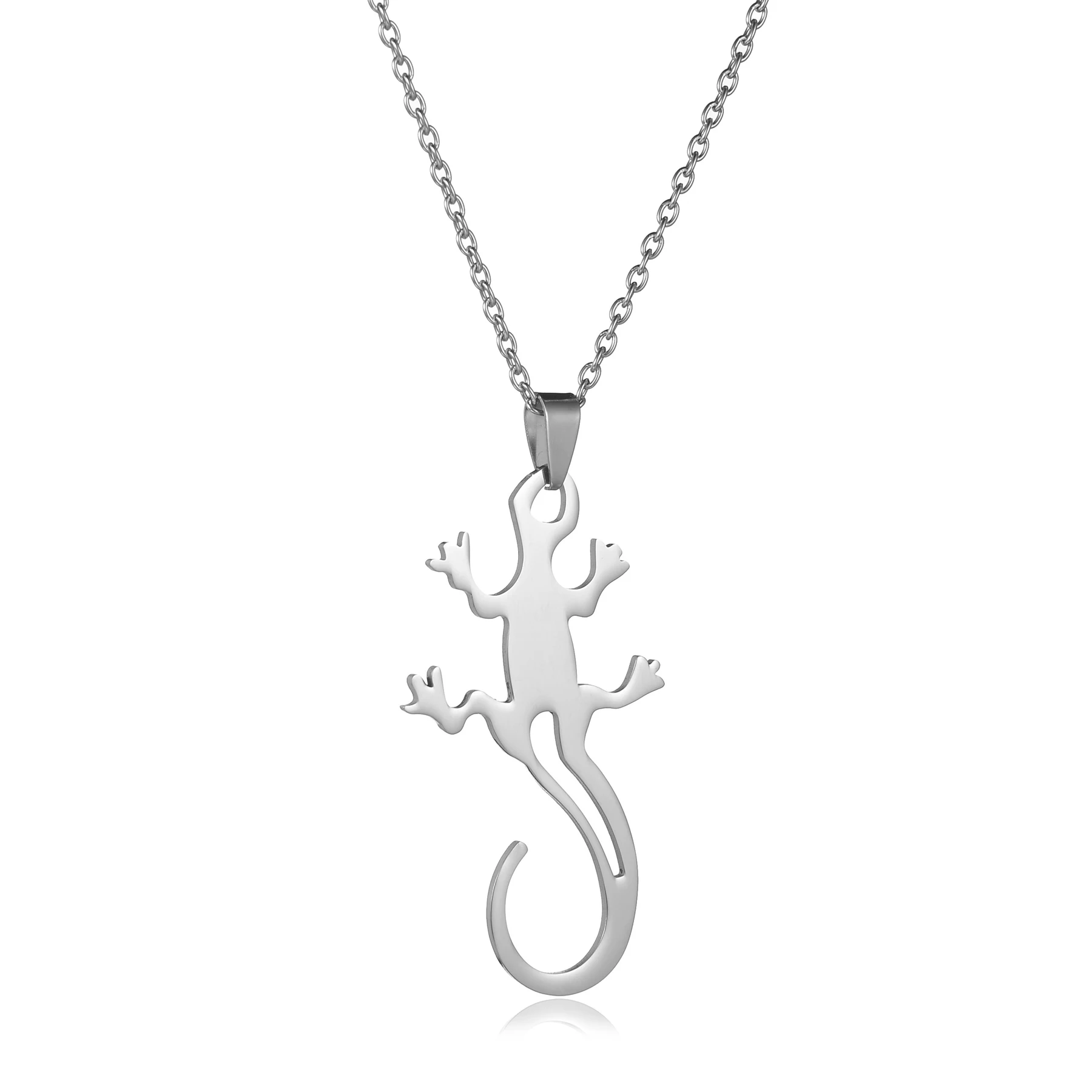 MeMolissa Lizard Stainless Steel Charm Necklace for Men Women Fashion Jewelry Dainty Steel Necklaces Dropshipping
MeMolissa Lizard Stainless Steel Charm Necklace for Men Women Fashion Jewelry Dainty Steel Necklaces Dropshipping