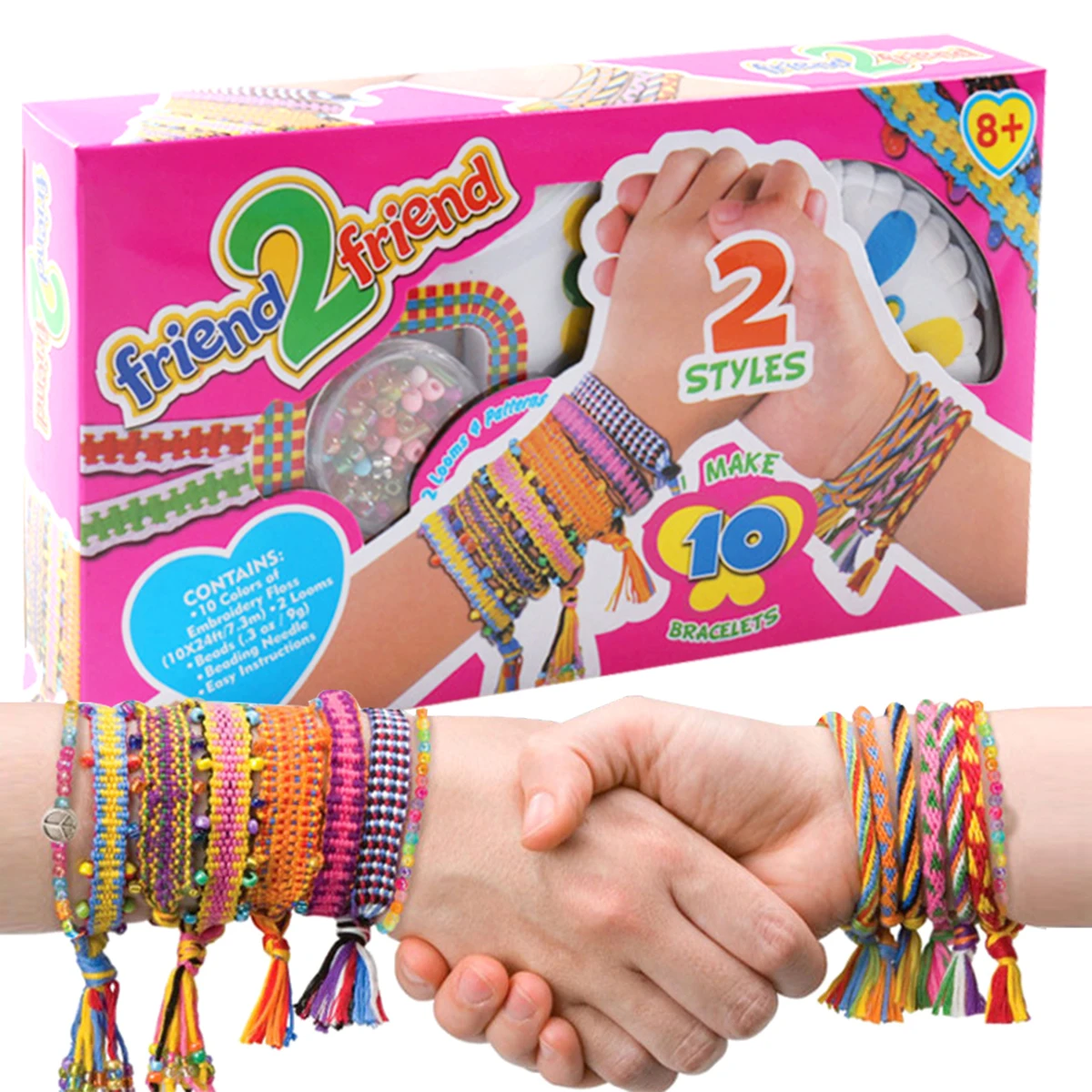 Girls Bracelet Making Kit Toys Jewellery Making Kit Arts for Kids Friendship DIY Bracelet Craft Kit Kid Girls Beautiful Gifts
Girls Bracelet Making Kit Toys Jewellery Making Kit Arts for Kids Friendship DIY Bracelet Craft Kit Kid Girls Beautiful Gifts