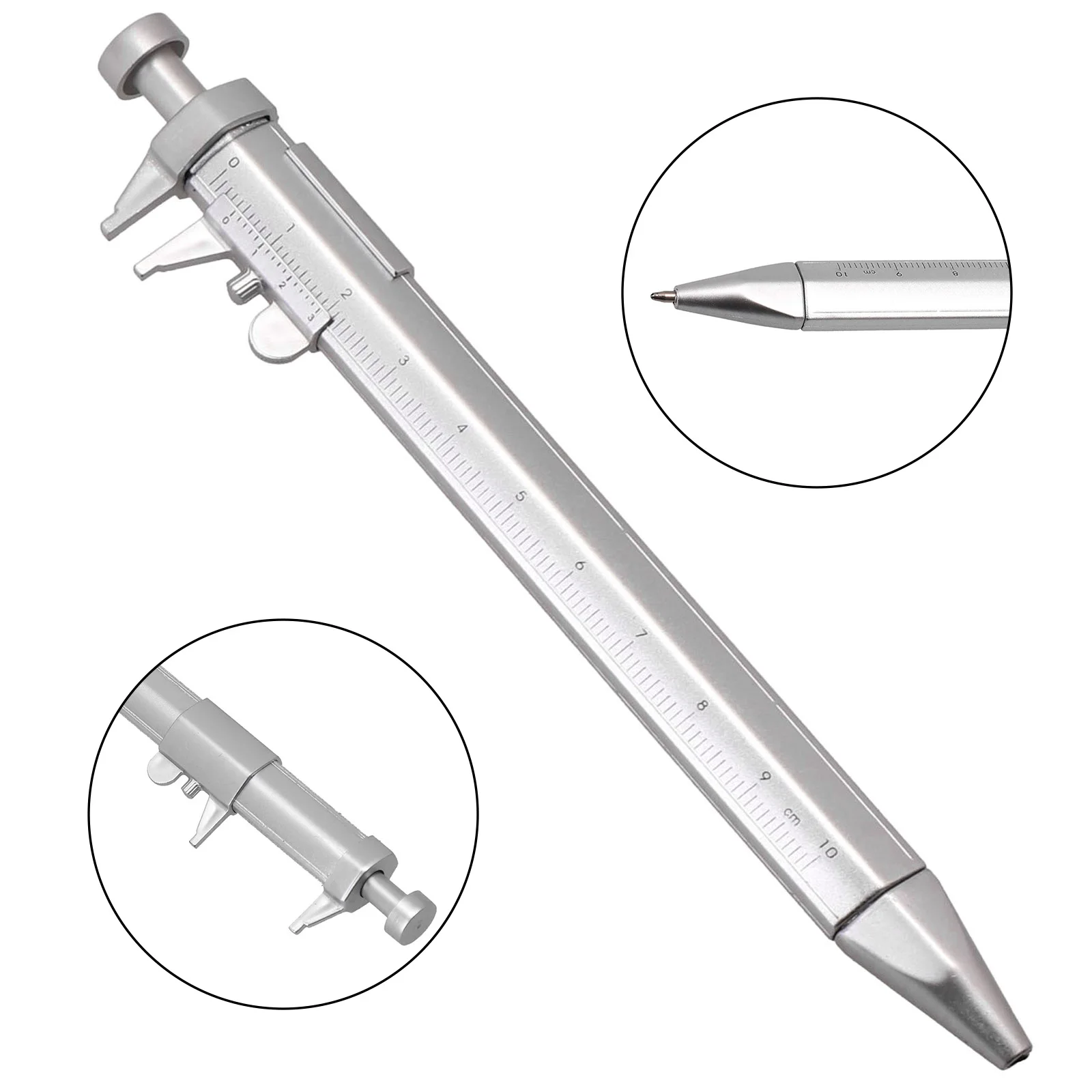 1pcs Multifunction 0.5mm Caliper Pen Gel Ink Pen Vernier Caliper Roller Ball Pen Stationery Ball-Point Plastic Stationery Gift
1pcs Multifunction 0.5mm Caliper Pen Gel Ink Pen Vernier Caliper Roller Ball Pen Stationery Ball-Point Plastic Stationery Gift