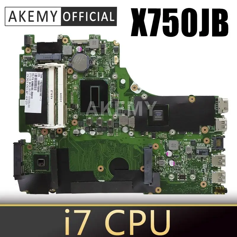 For ASUS A750J K750J K750JB X750JB X750JN R751JB laptop Motherboard Mainboard i7-4500 GT840M/2GB Free Heatsink + 4GB RAM
For ASUS A750J K750J K750JB X750JB X750JN R751JB laptop Motherboard Mainboard i7-4500 GT840M/2GB Free Heatsink + 4GB RAM