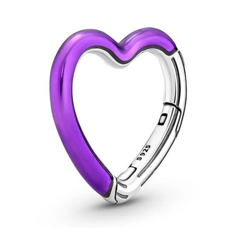 Authentic 925 Sterling Silver Pan ME Bright Purple Styling Heart Connector Charm Bead Fit Pandora Bracelet & Necklace Jewelry
Authentic 925 Sterling Silver Pan ME Bright Purple Styling Heart Connector Charm Bead Fit Pandora Bracelet & Necklace Jewelry