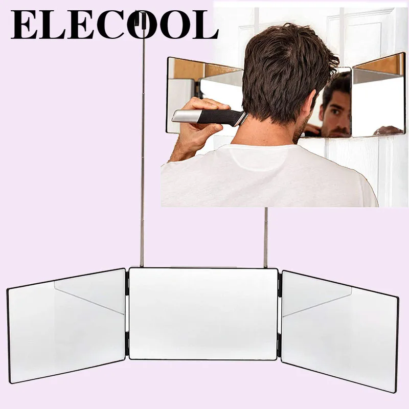 Self Hairdressing Mirror Adjustable 360-degree Viewing Angle Portable Diy Haircut Tool 3 Way Mirror New Home Make Up Accessories
Self Hairdressing Mirror Adjustable 360-degree Viewing Angle Portable Diy Haircut Tool 3 Way Mirror New Home Make Up Accessories