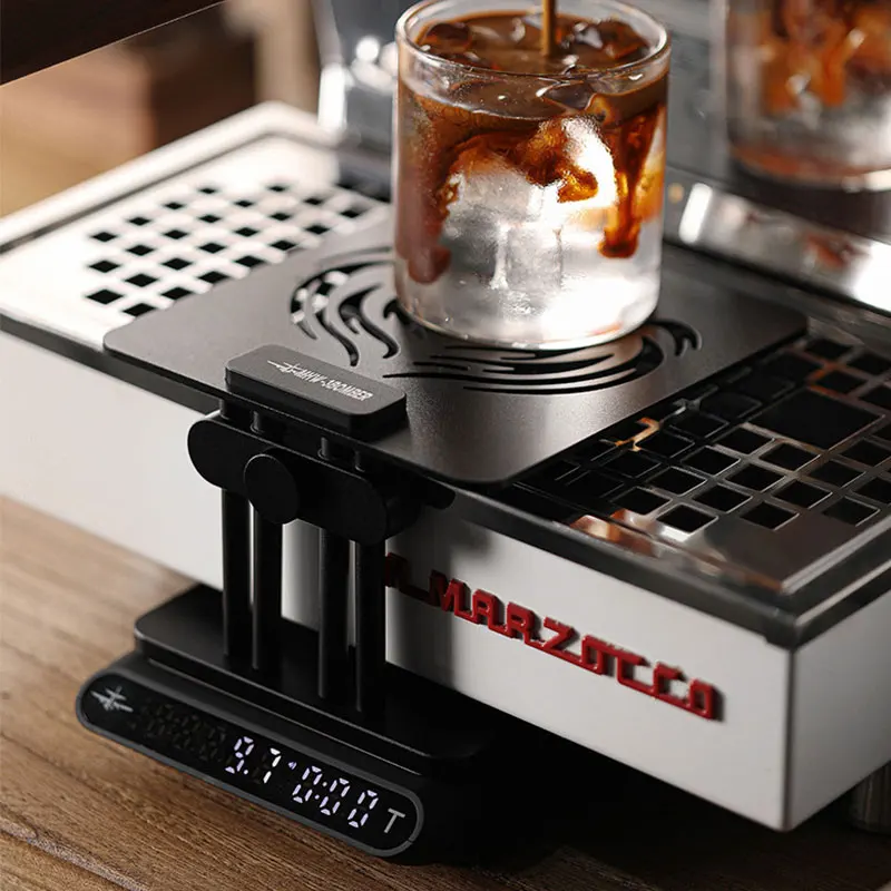 

MHW-3BOMBER Adjustable Height Coffee Weighing Rack with Silicone Non-slip Base Electronic Scale Stand Waterproof Barista Tools