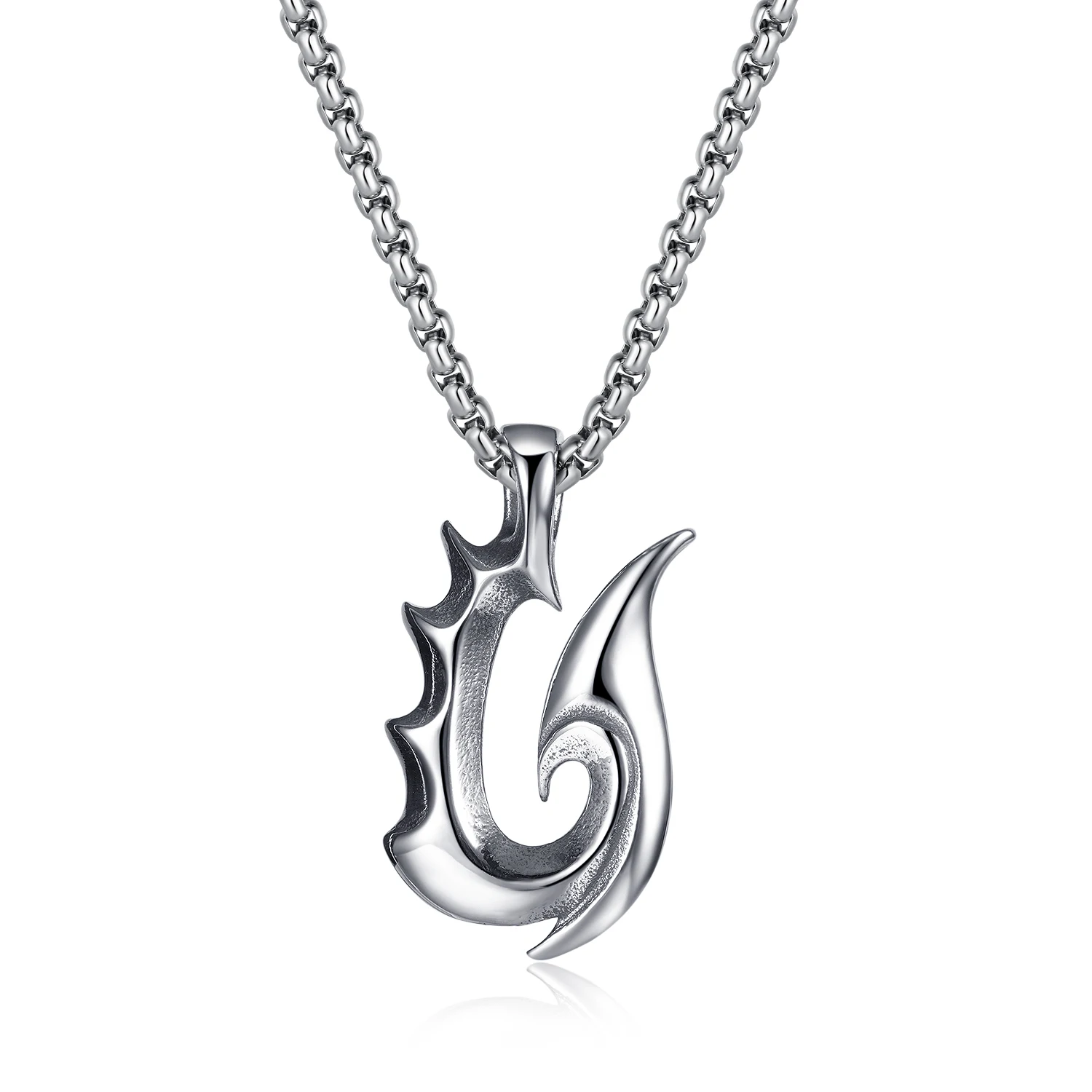 New European 316L Stainless Steel Hip hop Punk Flame Pendant Necklace For Men Birthday Gift Jewelry
New European 316L Stainless Steel Hip hop Punk Flame Pendant Necklace For Men Birthday Gift Jewelry