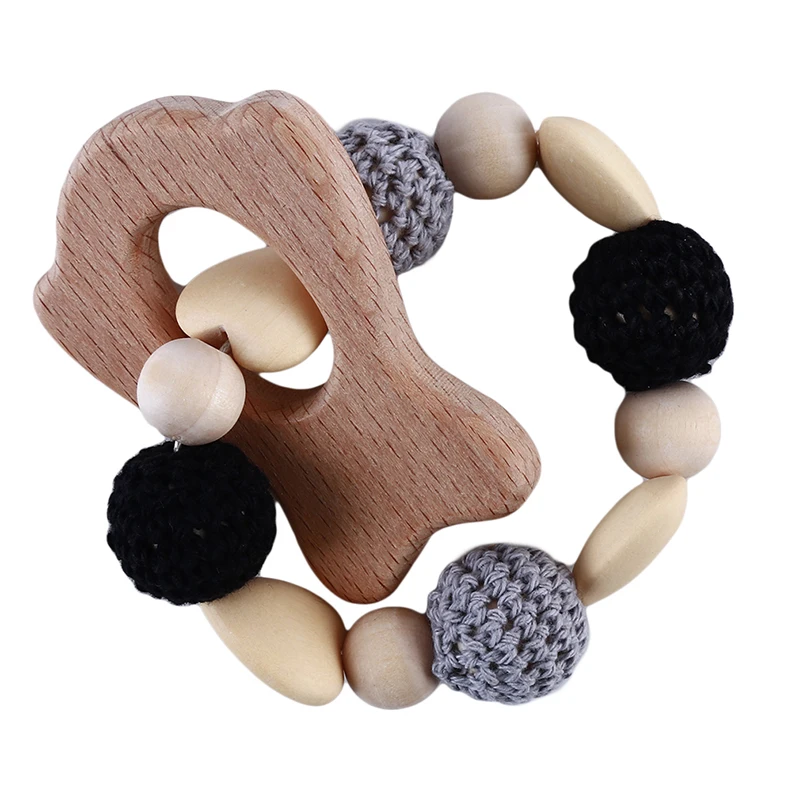 Baby Care Bracelets Wooden Teether Crochet Chew Beads Teething Rattles Toy For Baby Teether Bracelets
Baby Care Bracelets Wooden Teether Crochet Chew Beads Teething Rattles Toy For Baby Teether Bracelets