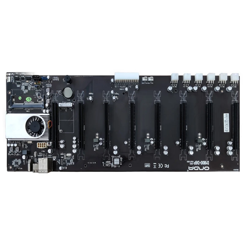BTC-D1800 Miner Motherboard CPU Set Expandable Port 8 GPU Slot for DDR3 Memory 8 x PCIE16X SATA3.0 mSATA2.0 55mm Dropship
BTC-D1800 Miner Motherboard CPU Set Expandable Port 8 GPU Slot for DDR3 Memory 8 x PCIE16X SATA3.0 mSATA2.0 55mm Dropship