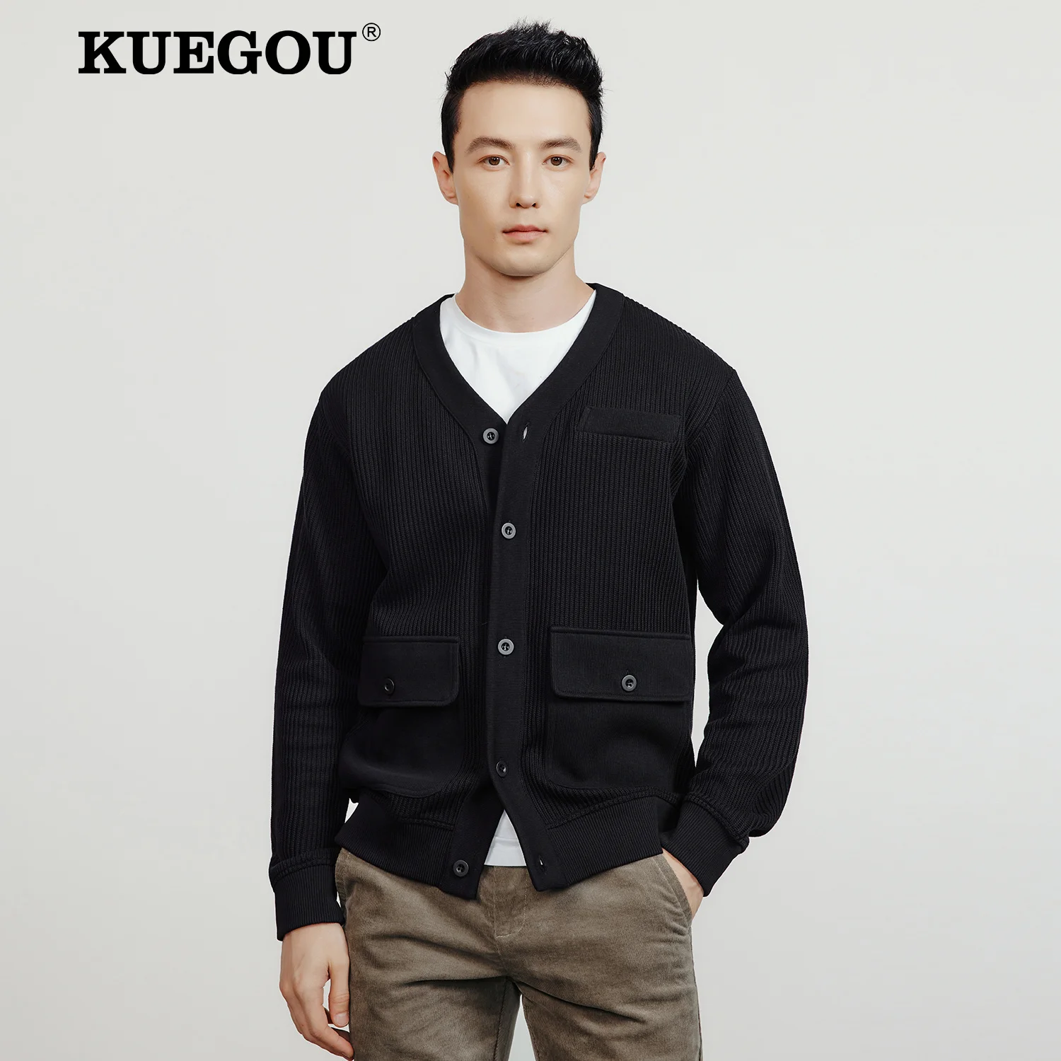 KUEGOU 2022 Autumn Black Casual Jacket Pockets Men And Coats For Outwear Japanese Streetwear Tactical Military Vintage Clothes
KUEGOU 2022 Autumn Black Casual Jacket Pockets Men And Coats For Outwear Japanese Streetwear Tactical Military Vintage Clothes