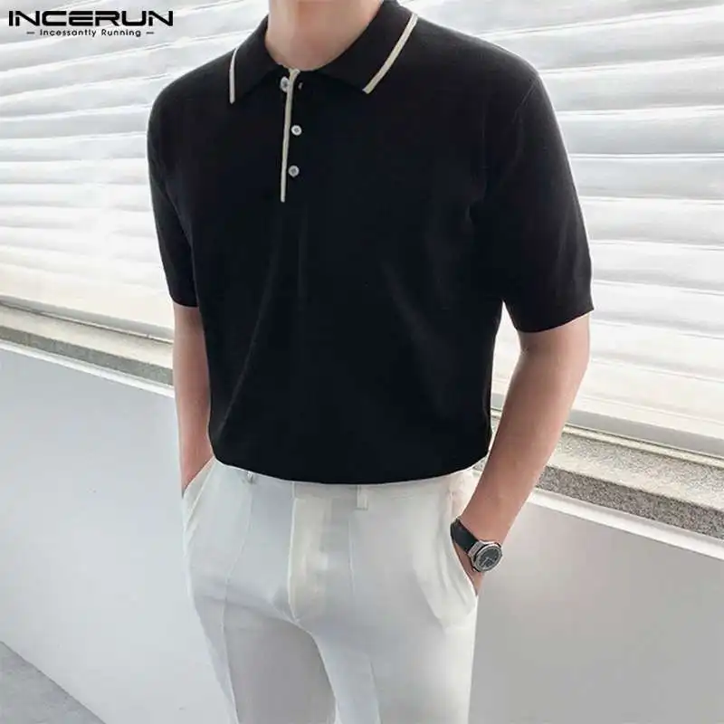 Casual Fashionable Style Tops INCERUN Men's Well Fitting Lapel Collar Blouse Stylish Male Panel Striped Short Sleeve Shirt S-5XL
Casual Fashionable Style Tops INCERUN Men's Well Fitting Lapel Collar Blouse Stylish Male Panel Striped Short Sleeve Shirt S-5XL