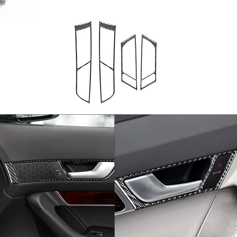 Наклейки из углеродного волокна для Audi A6 S6 2005-2011, автомобильная дверная ручка, автомобильная отделка, декоративные автомобильные аксессуары
Наклейки из углеродного волокна для Audi A6 S6 2005-2011, автомобильная дверная ручка, автомобильная отделка, декоративные автомобильные аксессуары