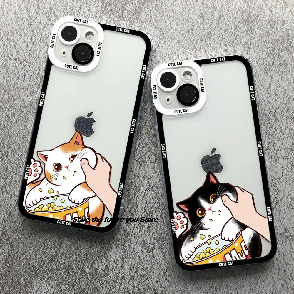 Funny cute Catoon Cat Angel Eyes Phone Case For iPhone 14 13 12 11 Pro Max XSMAX X XR 14 Plus 13 Mini Clear Soft Silicone Cover
Funny cute Catoon Cat Angel Eyes Phone Case For iPhone 14 13 12 11 Pro Max XSMAX X XR 14 Plus 13 Mini Clear Soft Silicone Cover