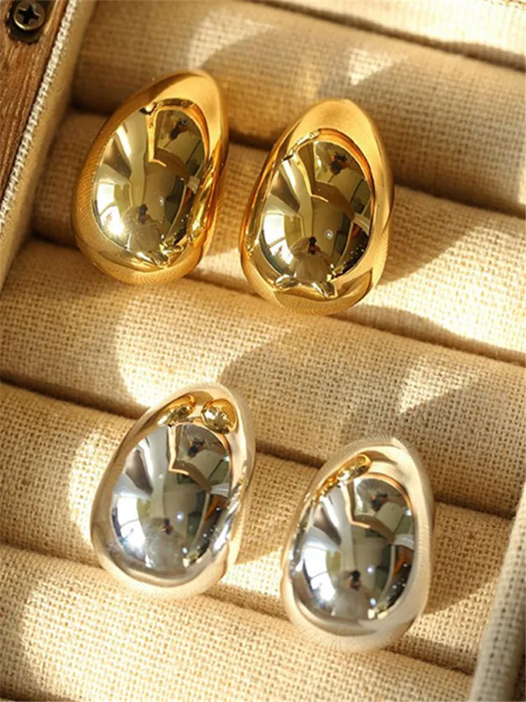 New INS Gold Color Waterdrop Half Empty Stud Earrings Metal for Women Jewelry Brass 2023 France Korea Japan Simple Style
New INS Gold Color Waterdrop Half Empty Stud Earrings Metal for Women Jewelry Brass 2023 France Korea Japan Simple Style