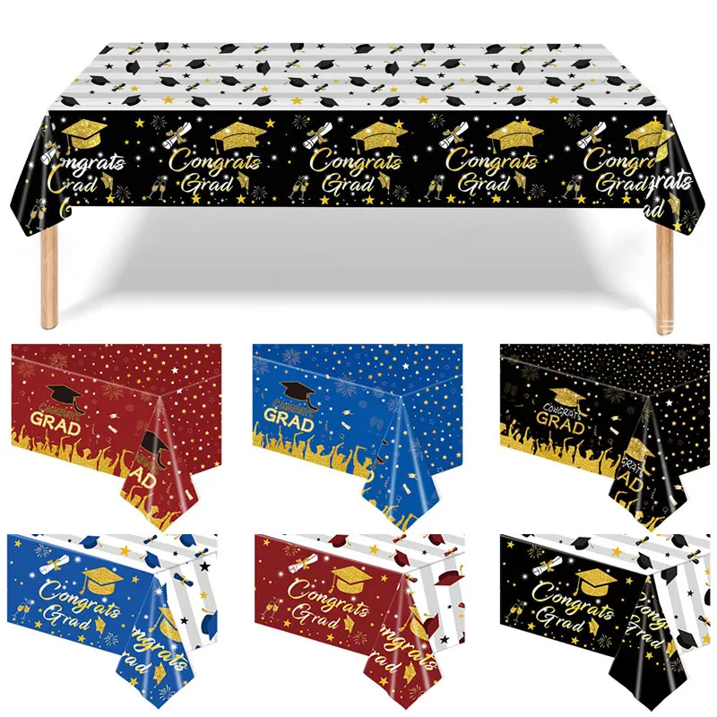 Creative Graduation Party Disposable Tableware Gold Black Plastic Table Cloth 2022 Congratulation Grad Party Decoration Supplies
Creative Graduation Party Disposable Tableware Gold Black Plastic Table Cloth 2022 Congratulation Grad Party Decoration Supplies
