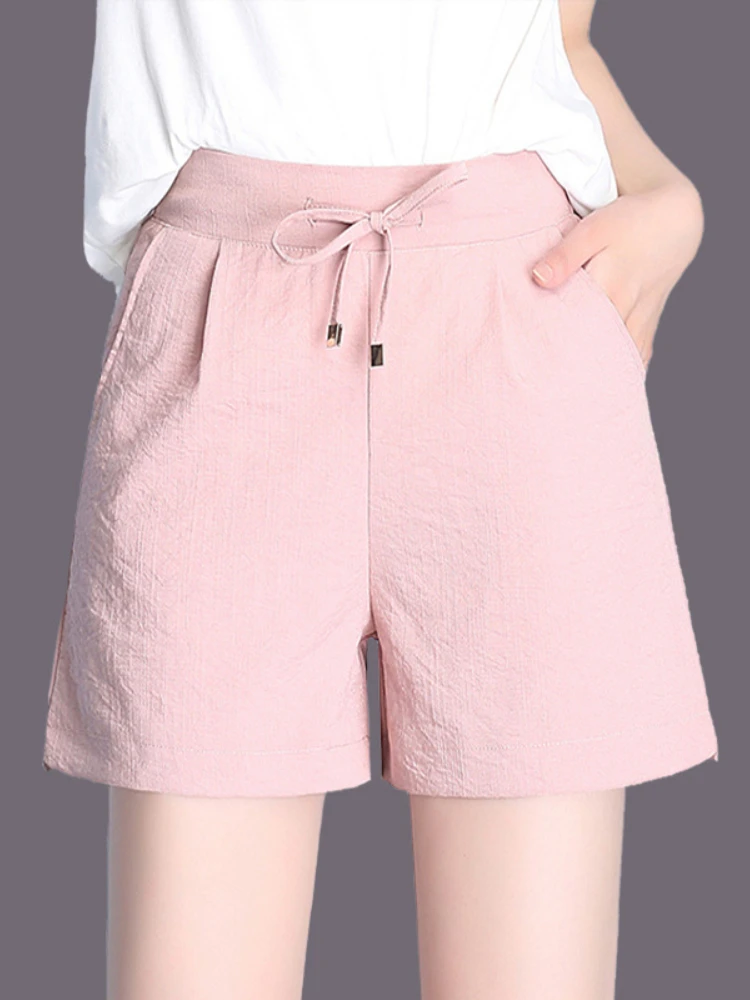 Women's High Waist Shorts 2022 Summer Cotton and Linen Breathable Pants Women's Ice Silk Cotton Loose Casual Pants Thin Oversize
Women's High Waist Shorts 2022 Summer Cotton and Linen Breathable Pants Women's Ice Silk Cotton Loose Casual Pants Thin Oversize