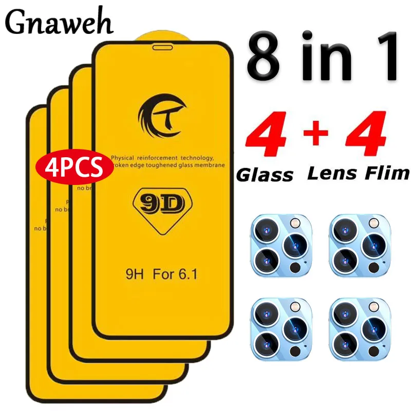 8 in 1 9D Tempered Glass For iPhone 14 13 12 11 Pro Mini X XR XS Max Cover Screen Protectors Protective Glass Camera Lens Film
8 in 1 9D Tempered Glass For iPhone 14 13 12 11 Pro Mini X XR XS Max Cover Screen Protectors Protective Glass Camera Lens Film