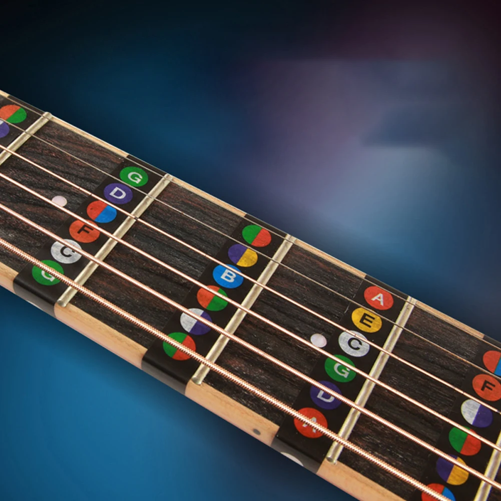 Guitar Fretboard Sticker Guide Learning PVC Scales Starter String 19.5x11cm Accessories Beginner Black & White
Guitar Fretboard Sticker Guide Learning PVC Scales Starter String 19.5x11cm Accessories Beginner Black & White