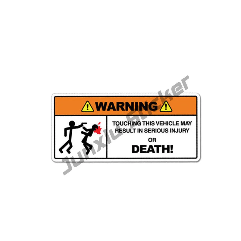 Car Accessories Touching This Vehicle May Result Serious Injury or Death Car-Sticker Decals for Bumper Creative Stickers KK12cm
Car Accessories Touching This Vehicle May Result Serious Injury or Death Car-Sticker Decals for Bumper Creative Stickers KK12cm