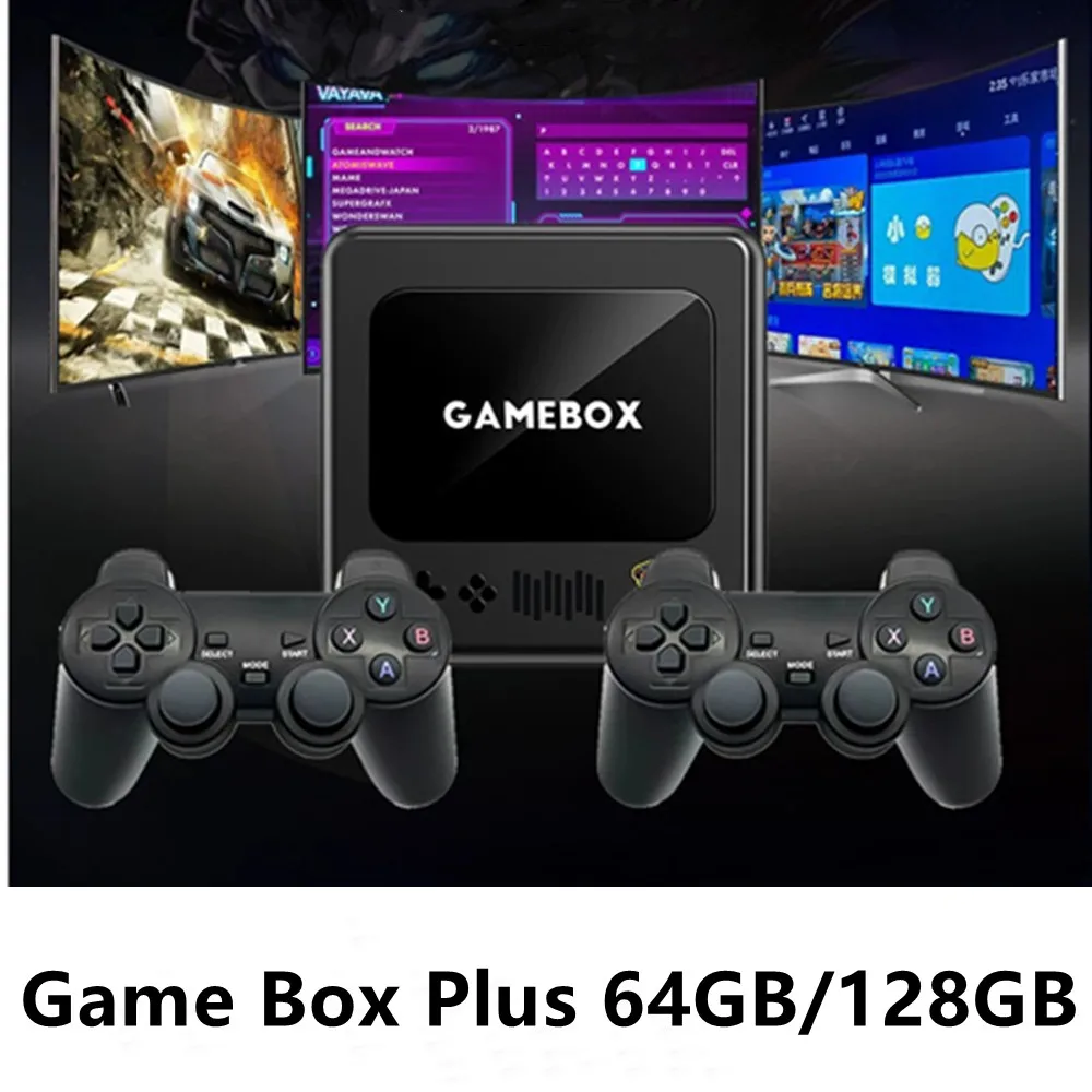 Super 4K HD TV Video Game Console 8G 64GB 128GB Dual Wireless Controller For PS1/FC/GBA 10000 Classic Retro Games Box Plus
Super 4K HD TV Video Game Console 8G 64GB 128GB Dual Wireless Controller For PS1/FC/GBA 10000 Classic Retro Games Box Plus