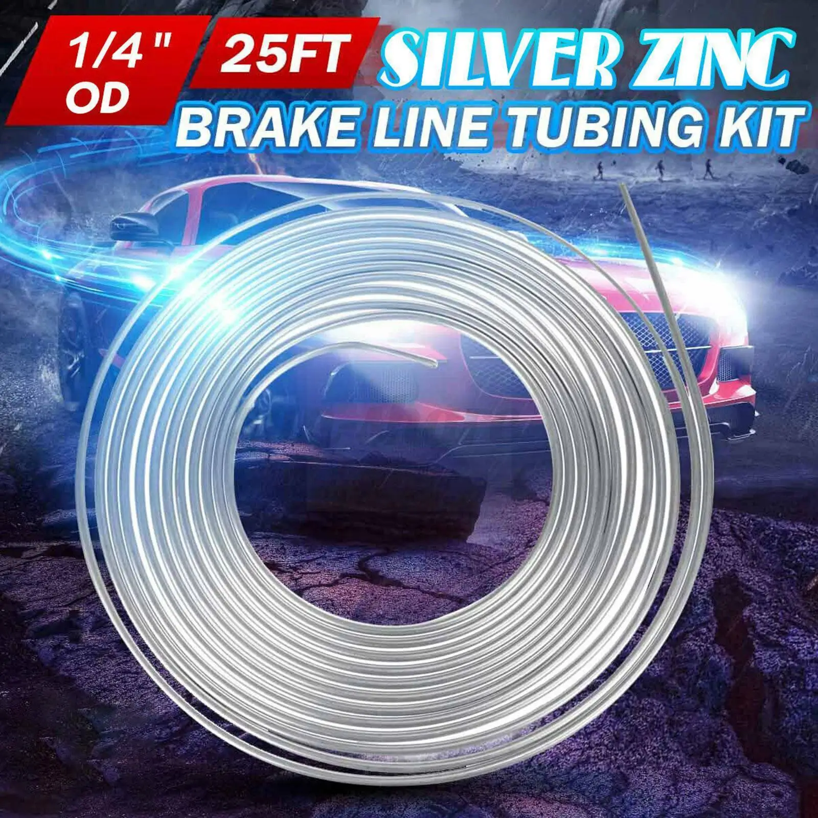 25Ft 7.62m Roll Tube Coil Of 5/16" OD Silver Steel Pipe Zinc Line Brake Line Transmission Hose Fuel Brake Tubing Rust Anti U7D4
25Ft 7.62m Roll Tube Coil Of 5/16" OD Silver Steel Pipe Zinc Line Brake Line Transmission Hose Fuel Brake Tubing Rust Anti U7D4