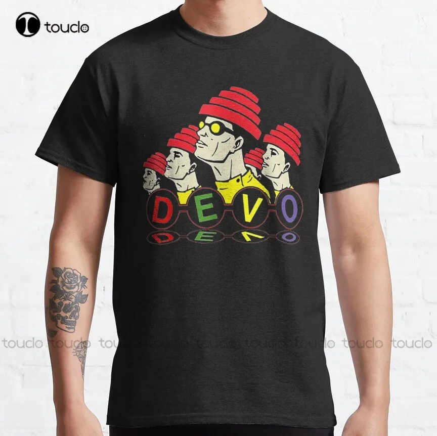 

Забавная Классическая футболка Devos, футболки для мужчин, хлопковые уличные простые винтажные повседневные футболки, создайте свой дизайн унисекс