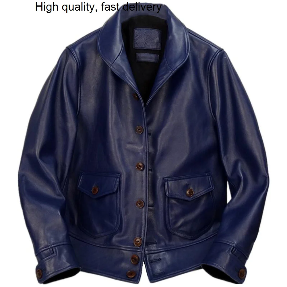 Brand Aviator Luxury Man Jacket Motorcycle Spring Casual Cowhide Leather Coat Men Blue Chaqueta De Los Hombres Mens Streetwear
Brand Aviator Luxury Man Jacket Motorcycle Spring Casual Cowhide Leather Coat Men Blue Chaqueta De Los Hombres Mens Streetwear