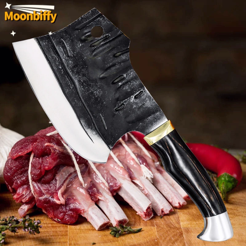 Stainless Steel Chef Knife Kitchen Knife Sharp Blade Cleaver Bone Knife Meat Forged Kitchen Chopper Knife Butcher Knife Navaja
Stainless Steel Chef Knife Kitchen Knife Sharp Blade Cleaver Bone Knife Meat Forged Kitchen Chopper Knife Butcher Knife Navaja