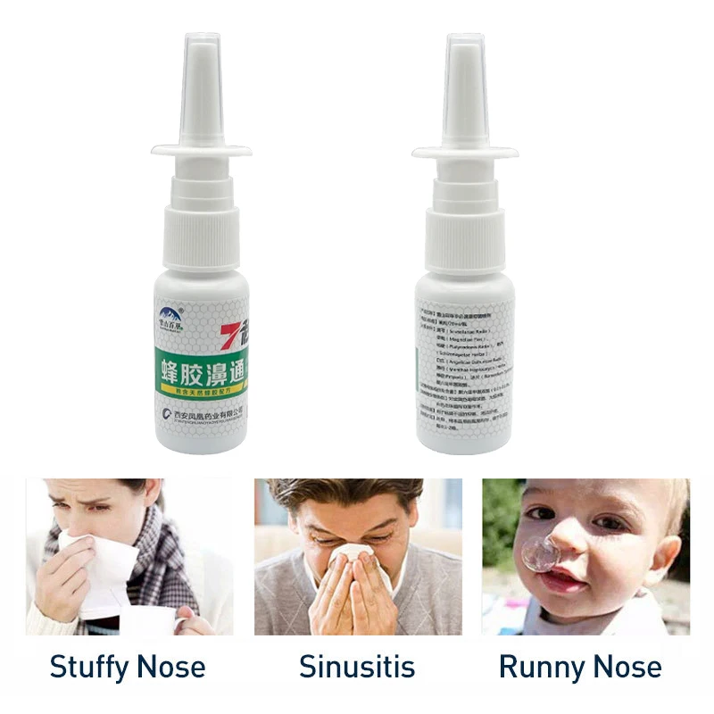 

20 мл спрей для носа Лечение носа из-за холода снятие загруженности носа естественный уход повязка снятие ринита синусита жидкость