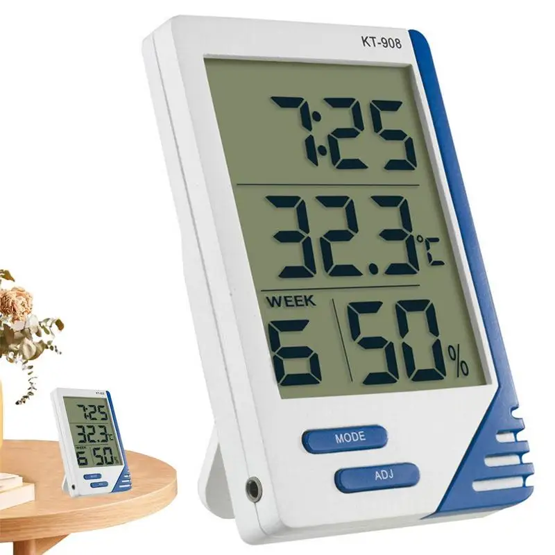 Indoor Thermo-Hygrometer Indoor And Outdoor Temperature And Humidity Meter Accurate Room Thermometer For Home Bedroom Office
Indoor Thermo-Hygrometer Indoor And Outdoor Temperature And Humidity Meter Accurate Room Thermometer For Home Bedroom Office