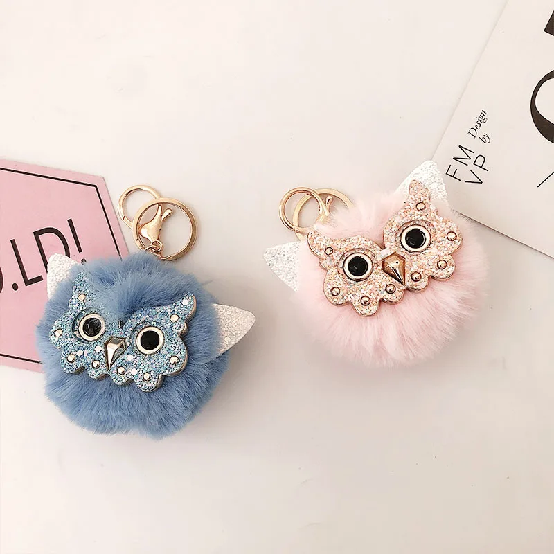 Women New Winter Cute Owl Fur Ball Keychain Handbag Pendant Plush Fashion Car Key Ring K5162
Women New Winter Cute Owl Fur Ball Keychain Handbag Pendant Plush Fashion Car Key Ring K5162