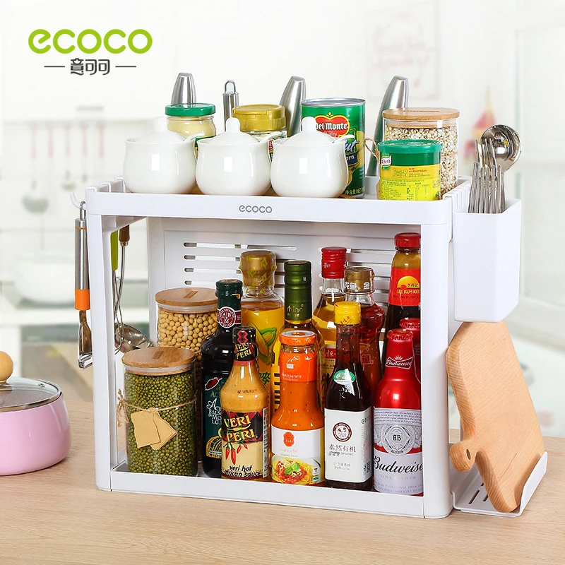 ECOCO Kitchen Rack Knife Shelf Seasoning Multi Layer Desktop Hook Tableware Tableware Tube Soy Sauce Bottle Kitchenware Box Can
ECOCO Kitchen Rack Knife Shelf Seasoning Multi Layer Desktop Hook Tableware Tableware Tube Soy Sauce Bottle Kitchenware Box Can