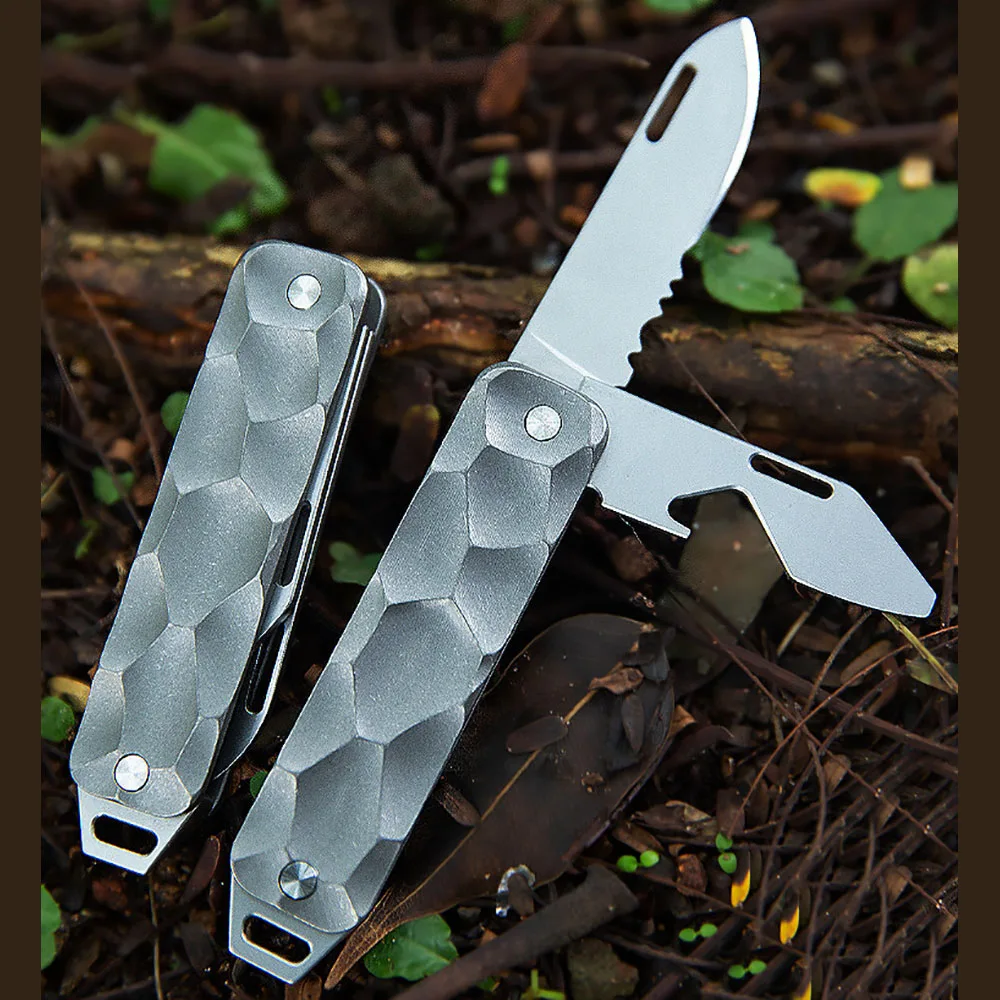 Titanium Alloy Outdoor Folding Knife Bottle Opener Portable Screwdriver Multi-function Tool EDC
Titanium Alloy Outdoor Folding Knife Bottle Opener Portable Screwdriver Multi-function Tool EDC