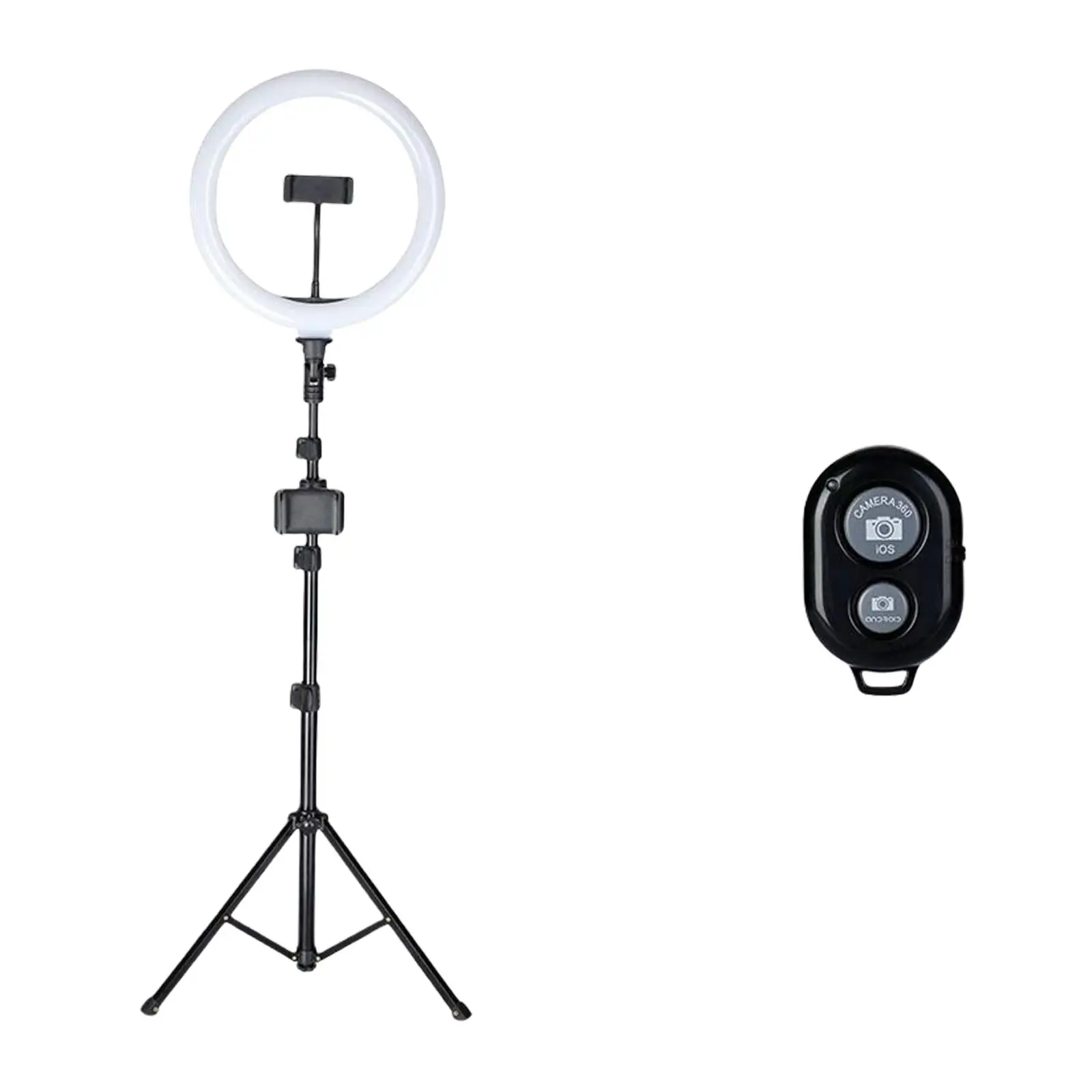 10" Selfie with Extendable Tripod Stand & Flexible Phone Holder for /Makeup/YouTube Video
10" Selfie with Extendable Tripod Stand & Flexible Phone Holder for /Makeup/YouTube Video
