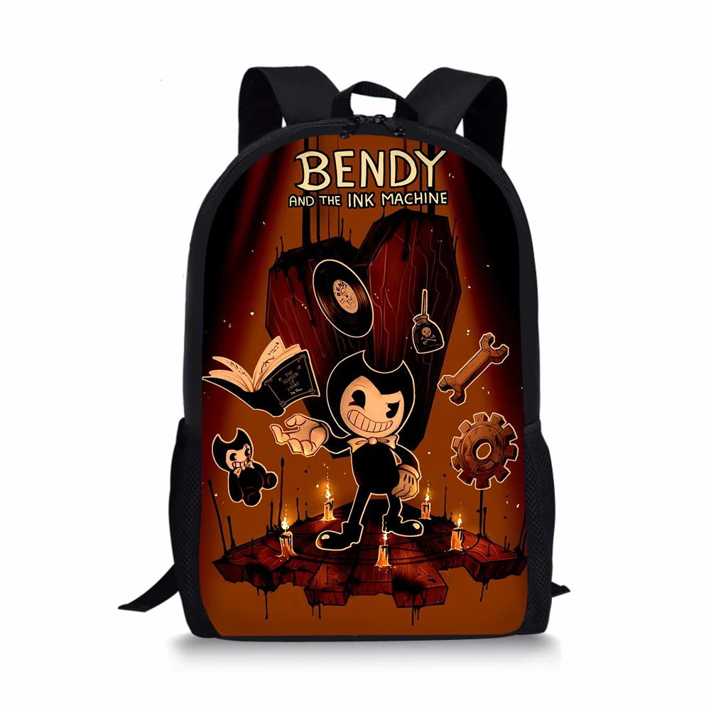Kids Bendy-Ink-Game Print Design Student Large Capacity Backpack Backpack Travel School Bag Teen Casual Mochila
Kids Bendy-Ink-Game Print Design Student Large Capacity Backpack Backpack Travel School Bag Teen Casual Mochila