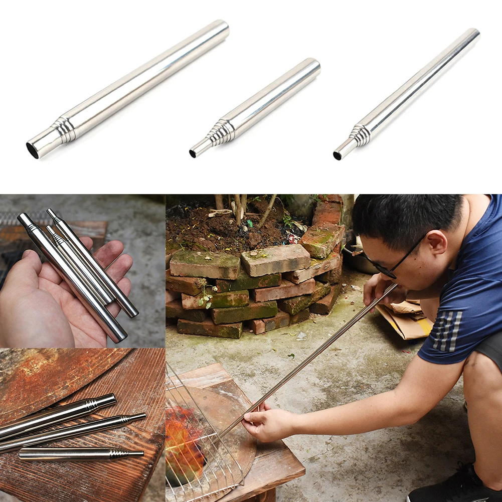 Outdoor Stainless Steel Fire Blow Tube Portable Telescopic Camping Fire Blowpipe Fire Starter Pipe Emergency Survival Tool
Outdoor Stainless Steel Fire Blow Tube Portable Telescopic Camping Fire Blowpipe Fire Starter Pipe Emergency Survival Tool