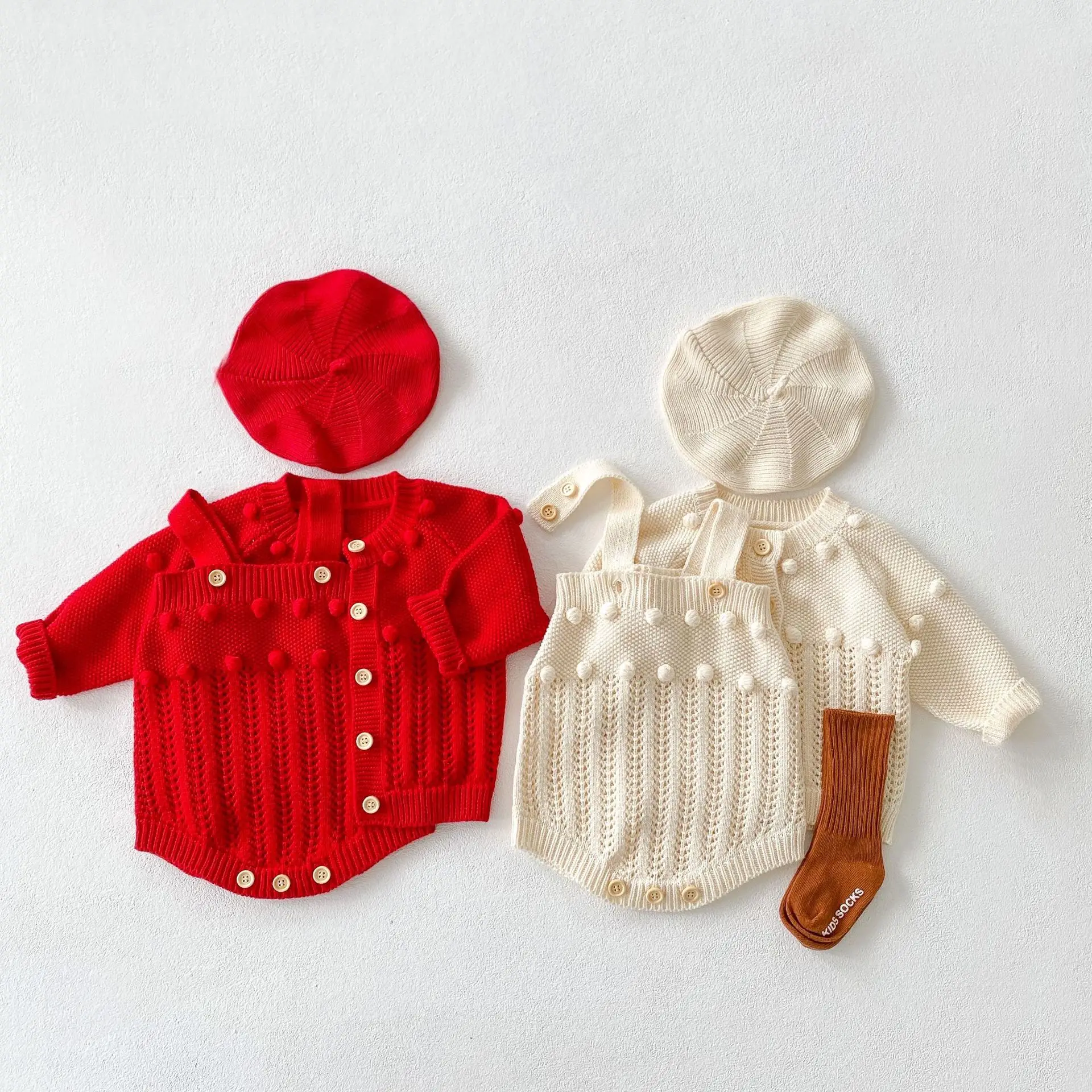 Baby Climbing Suit Spring and Autumn Boys and Girls' Handmade Cotton Yarn Knitted Cardigan + Harbin Clothes Climbing Suit
Baby Climbing Suit Spring and Autumn Boys and Girls' Handmade Cotton Yarn Knitted Cardigan + Harbin Clothes Climbing Suit