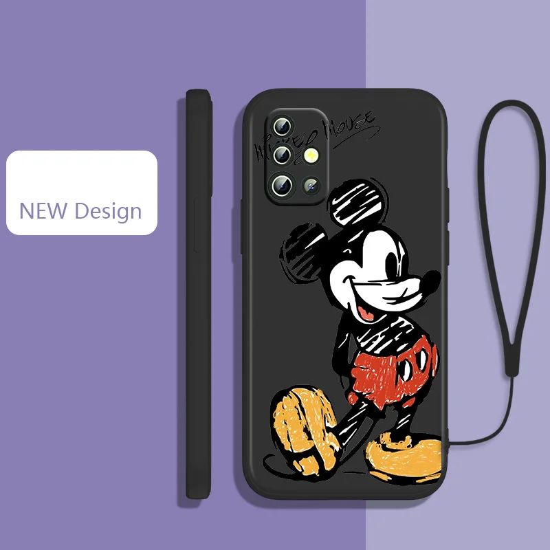 Cartoon Disney mickey For Samsung Galaxy A73 A53 A33 A52 A32 A22 A71 A51 A21S A03S A50 4G 5G Liquid Rope Cover
Cartoon Disney mickey For Samsung Galaxy A73 A53 A33 A52 A32 A22 A71 A51 A21S A03S A50 4G 5G Liquid Rope Cover