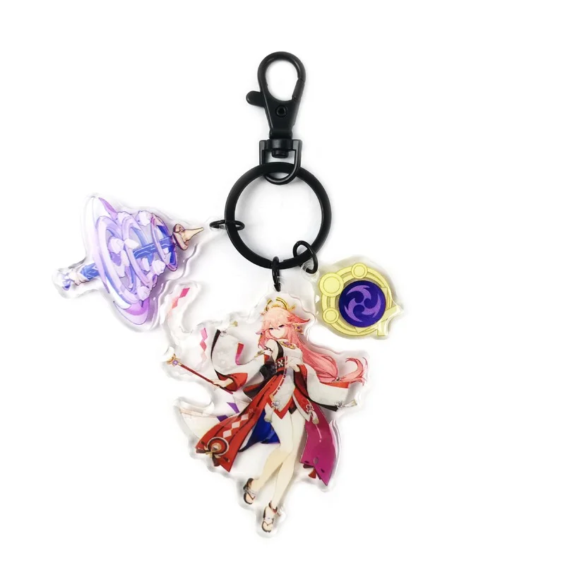 Genshin Impact Men Key Chain Anime Yae Miko KeyChain for Women Kawaii Key Ring Acrylic Car Keyring Pendant Accesorios Gifts
Genshin Impact Men Key Chain Anime Yae Miko KeyChain for Women Kawaii Key Ring Acrylic Car Keyring Pendant Accesorios Gifts
