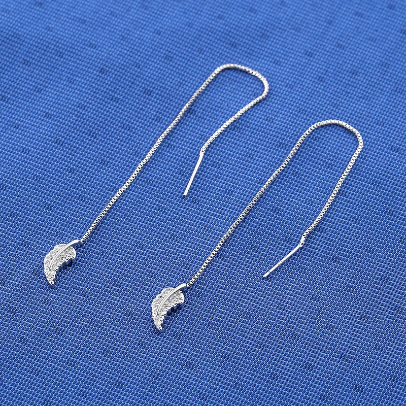 Diamonds Trendy Jewelry S925 Sterling Silver Earrings Women Leaf Tassel Fine Jewelry anniversary Silver Earrings for Gift Luxury
Diamonds Trendy Jewelry S925 Sterling Silver Earrings Women Leaf Tassel Fine Jewelry anniversary Silver Earrings for Gift Luxury