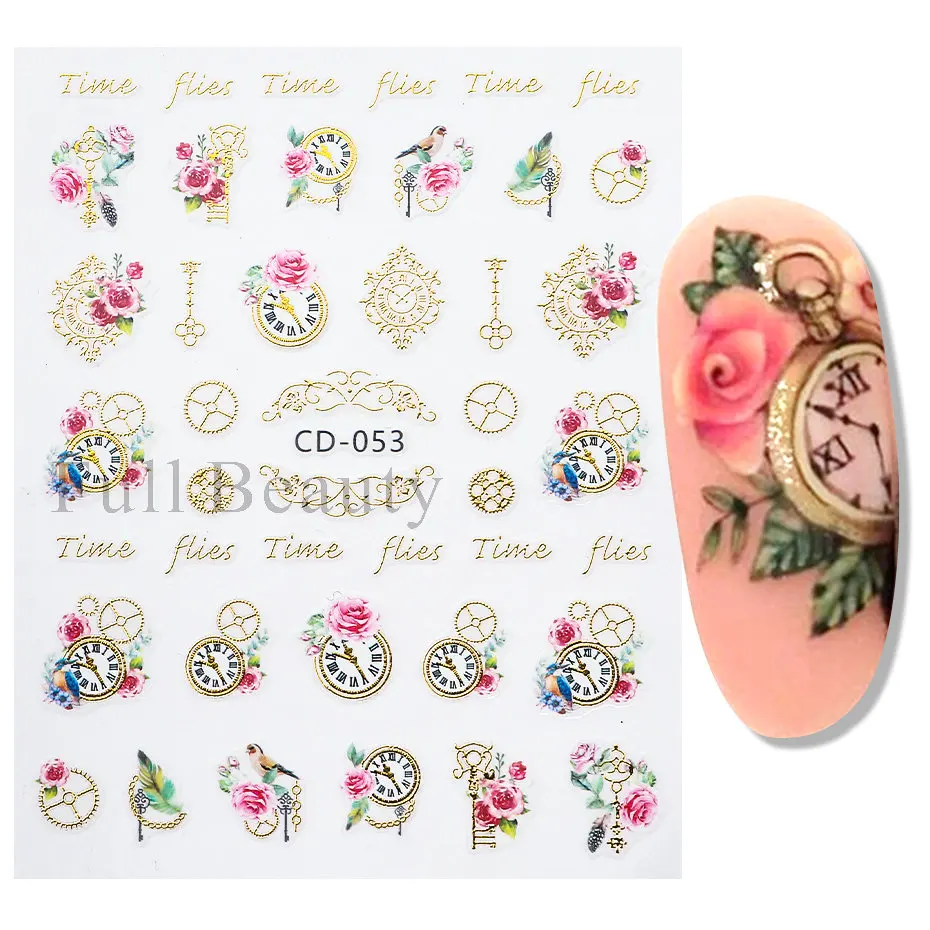 3D Bronzing Clock Flowers Sliders for Nails Frame Daisy Floral Leaf Adhesive Sticker Shiny Butterfly Spring Nail Decals LACD-05
3D Bronzing Clock Flowers Sliders for Nails Frame Daisy Floral Leaf Adhesive Sticker Shiny Butterfly Spring Nail Decals LACD-05
