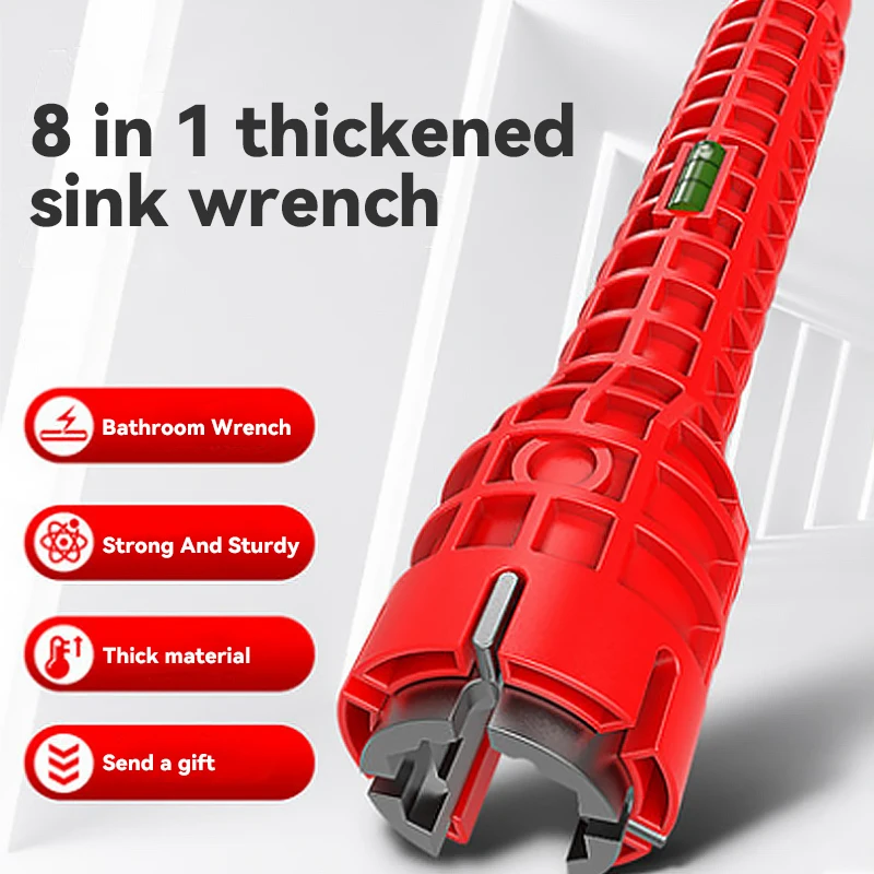8 In 1 Anti-slip Kitchen Repair Plumbing Tool Flume Thicker Wrench Sink Faucet Key Plumbing Pipe Wrench Bathroom Wrenches Tool
8 In 1 Anti-slip Kitchen Repair Plumbing Tool Flume Thicker Wrench Sink Faucet Key Plumbing Pipe Wrench Bathroom Wrenches Tool